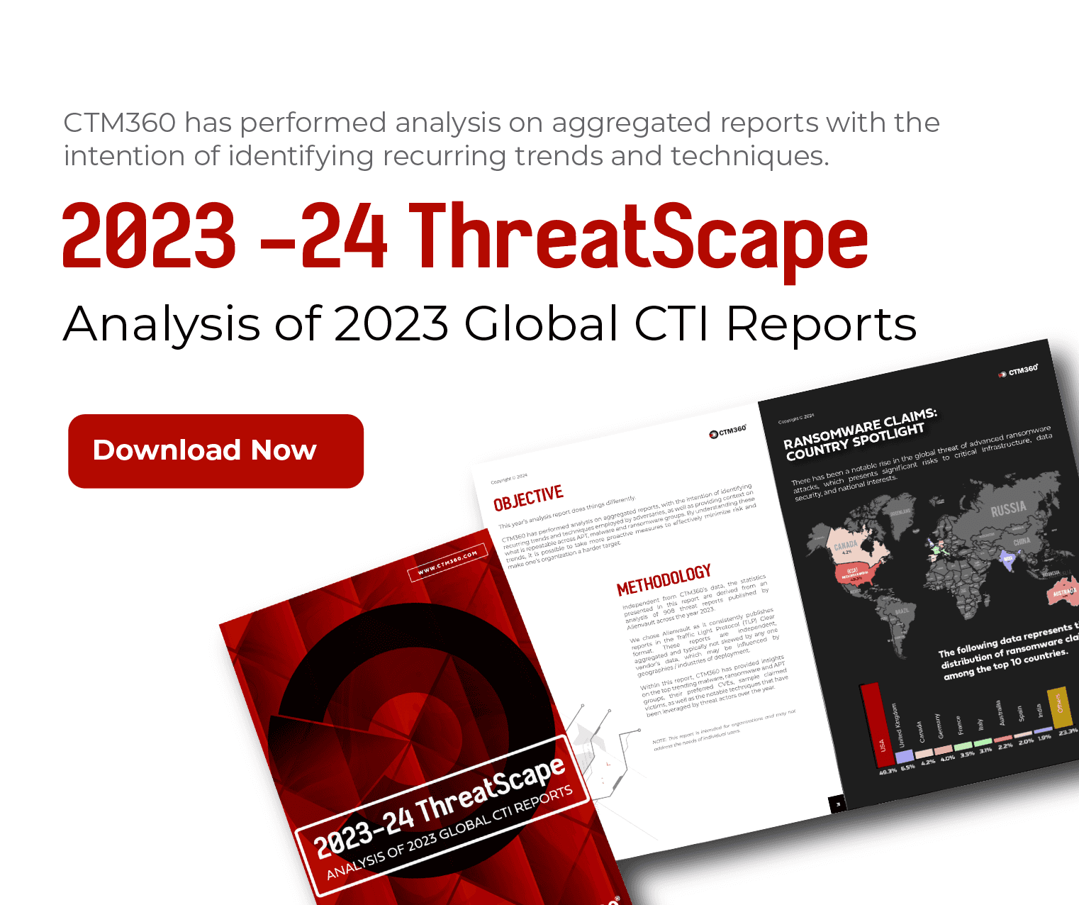 2023-24 ThreatScape Report: Analysis of 2023 Global CTI reports.